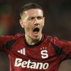 fotbal, Liga mistrů 2024/2025, 4. předkolo, Sparta - Malmö, Qazim Laci, Ermal Krasniqi, radost