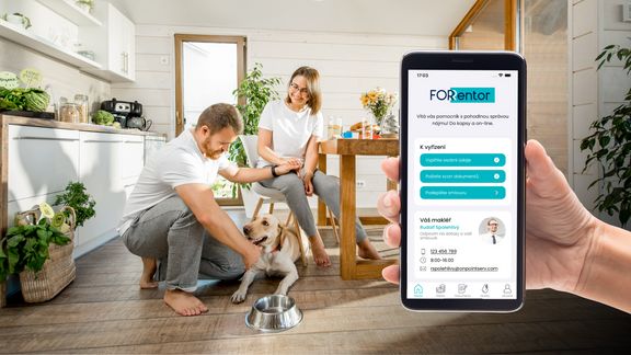 S aplikací FORrentor nájemníci vyřídí vše online.