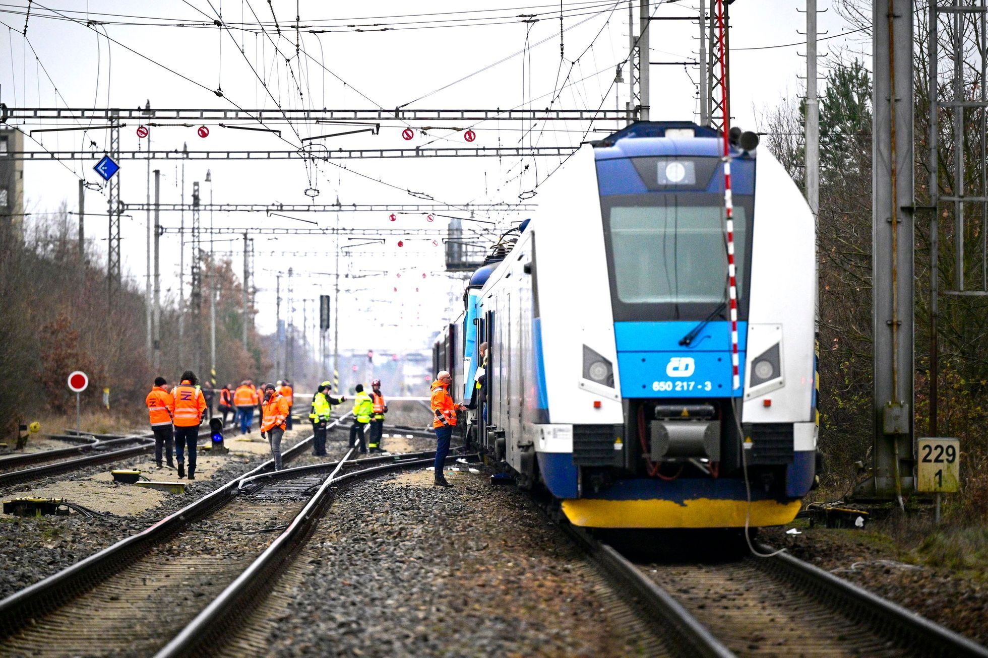 ČR, vlak, nehoda, Zviv, Dívčice