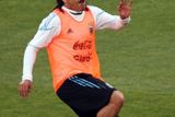 Mezi Argentinci dominuje zase útočník Carlos Tevez.