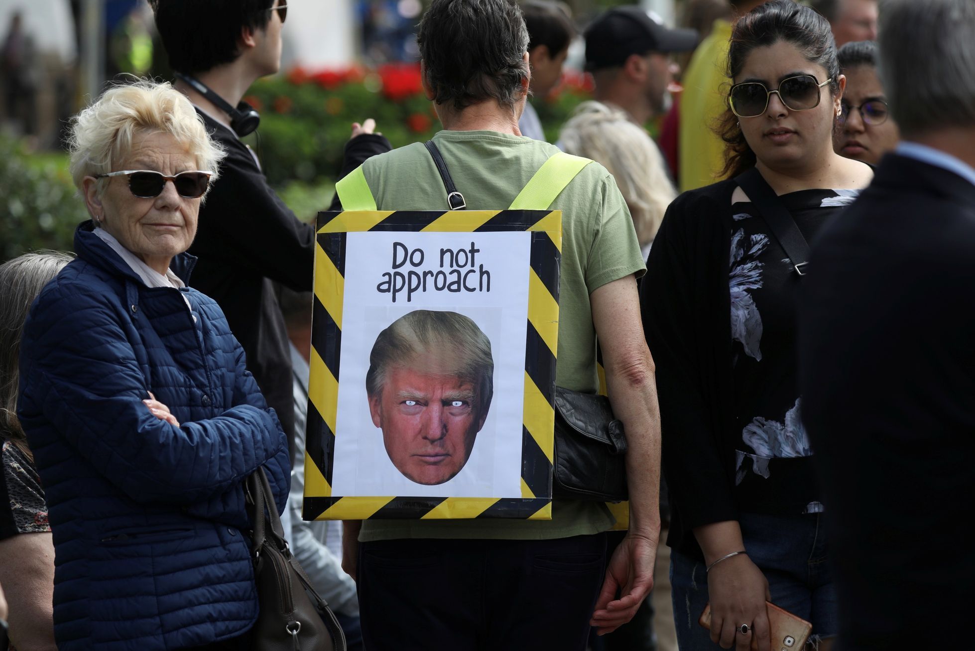 Donald Trump na státní návštěvě Velké Británie