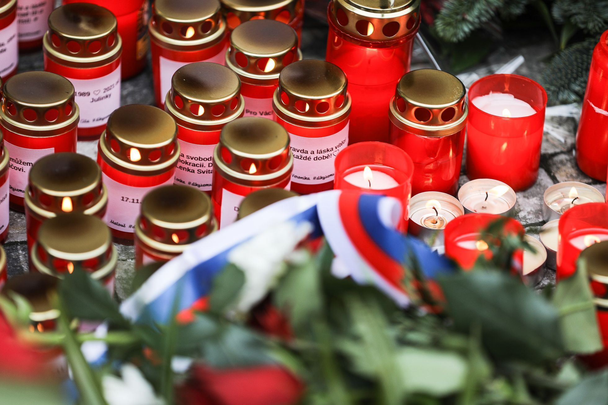 17. listopad 2021, státní svátek, Sametová revoluce, 17. 11. 2021, Národní třída, Hlávkova kolej