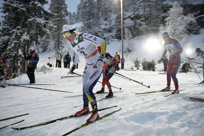 Winner Stina Nilsson of Sweden during the final of Ladies Sprint Classic at FIS Ruka Nordic 2016 World Cup season opening in Kuusamo