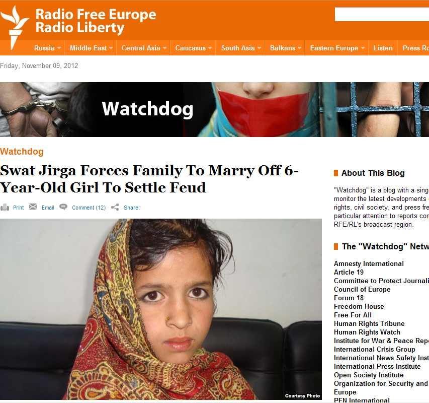Pákistán - 6letá dívka na vdávání