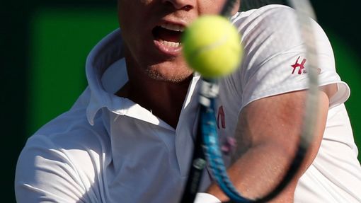 Tenista Tomáš Berdych na turnaji Masters v Miami