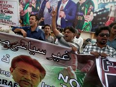 Protesty Mušarafových příznivců