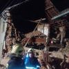 Zřícení části domu v Lošticích na Olomoucku