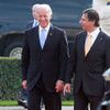 Joe Biden na návštěvě u premiéra Fishera