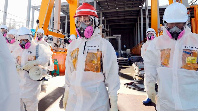 Záběr z inspekce ve Fukušimě. Ilustrační foto.
