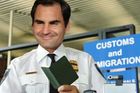 internetový vtip - Roger Federer jako australský imigrační úředník