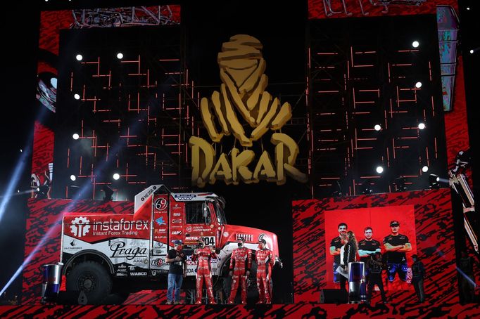 Aleš Loprais (Praga) na startu Rallye Dakar 2021