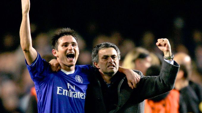 José Mourinho a Frank Lampard v roce 2005