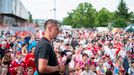 Bývalý třinecký útočník Rostislav Martynek při loučení se starou Werk Arenou