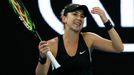 Tennis - Australian Open - Third Round - Melbourne Park, Melbourne, Australia, January 18, 2019. Switzerland's Belinda Bencic reacts during the match against Czech Republ