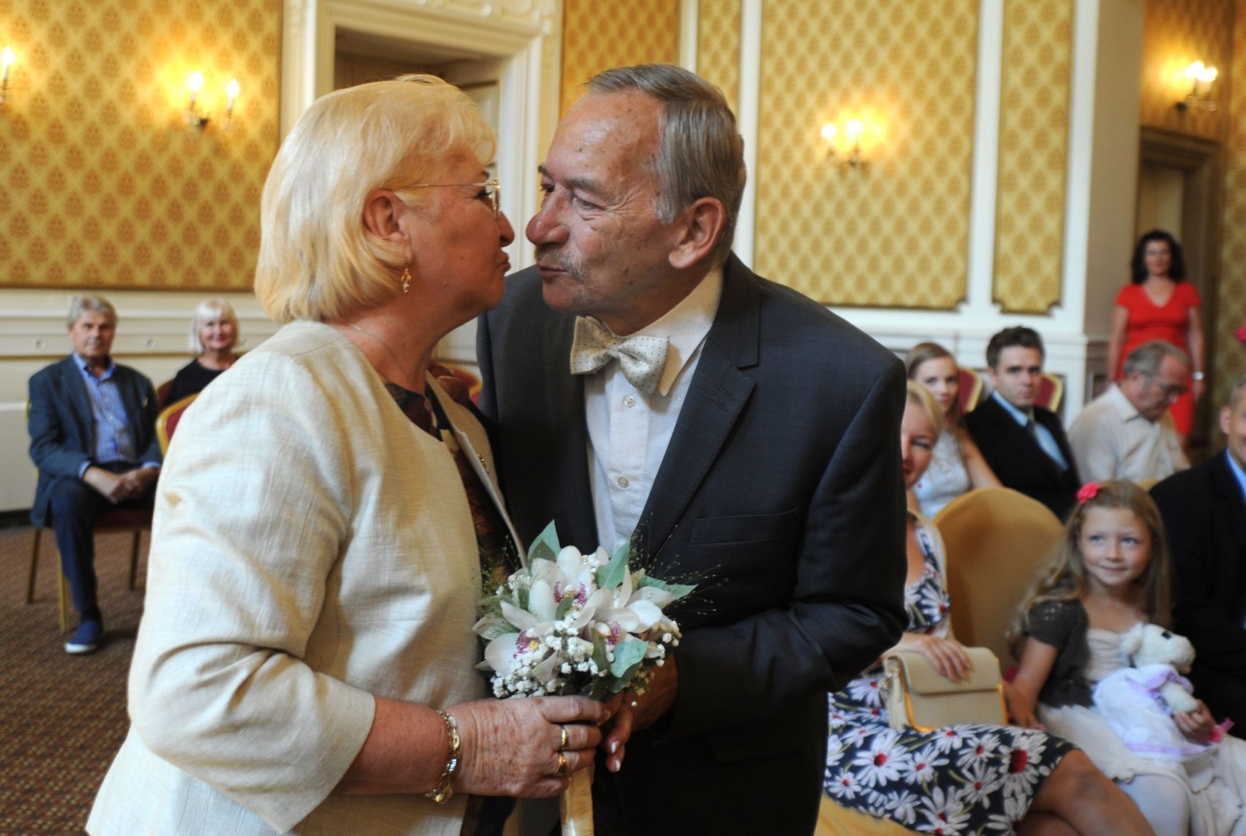 Jaroslav Kubera, Věra Kuberová, zlatá svatba, výročí