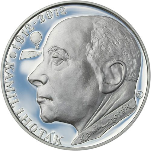 Pamětní stříbrná mince - Kamil Lhoták