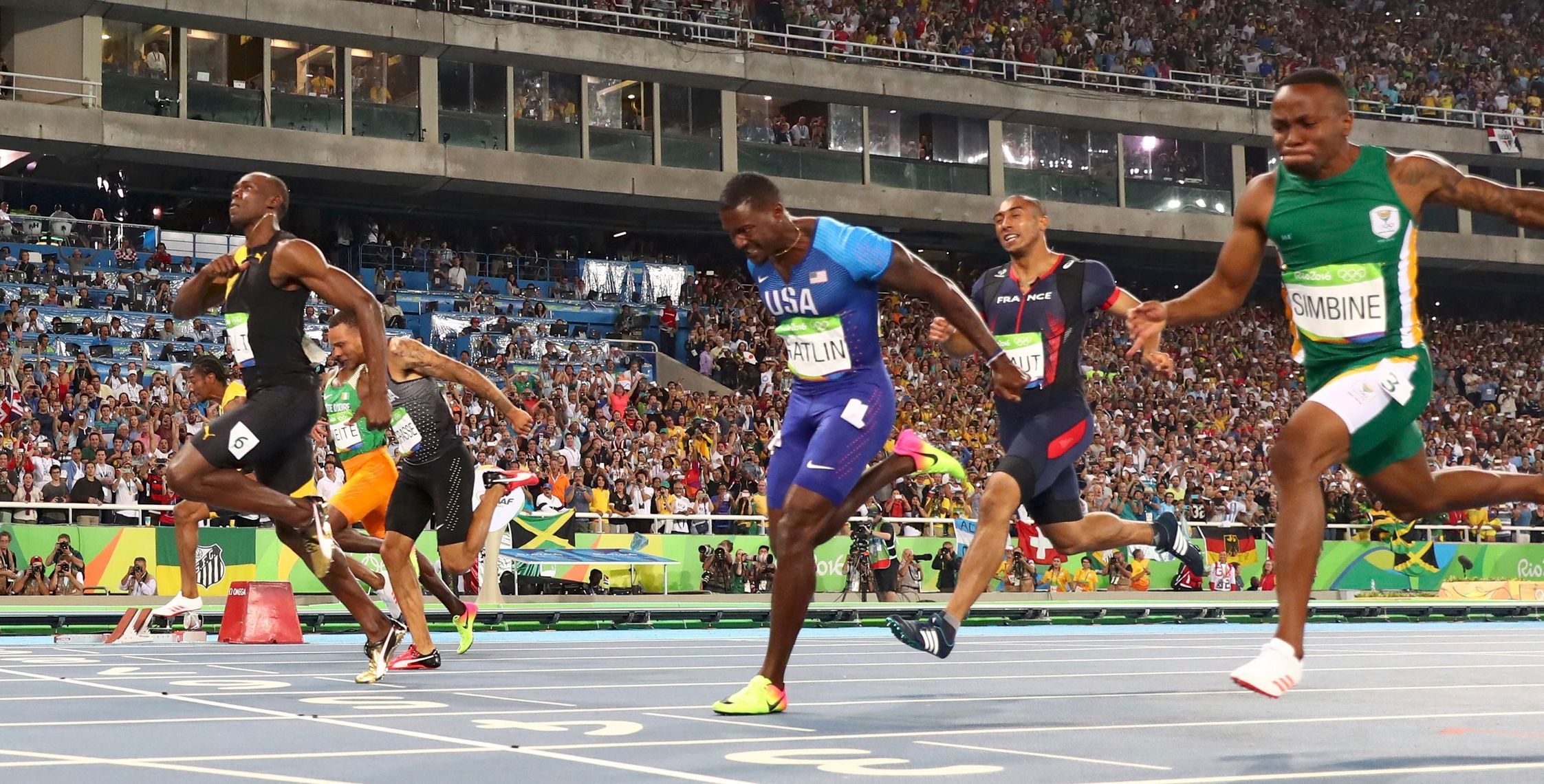 OH Rio 2016: FInále sprintu na 100 metrů: Usain Bolt, Justin Gatlin