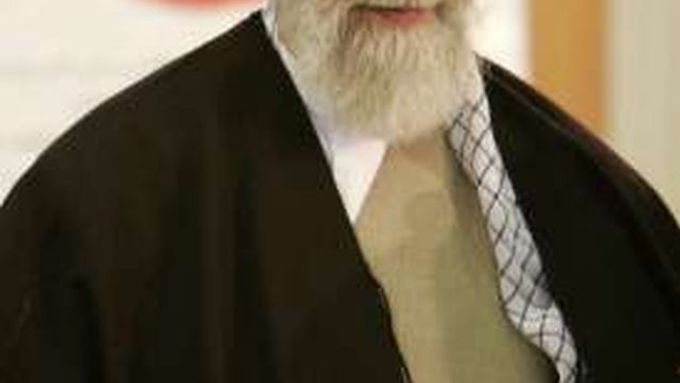 Duchovní vůdce Íránu Alí Chameneí.