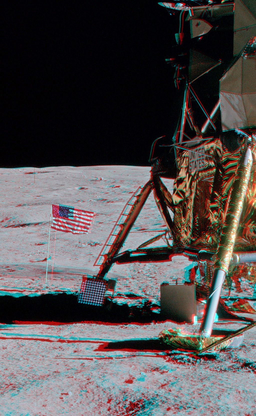 3D - Apollo 14 na Měsíci