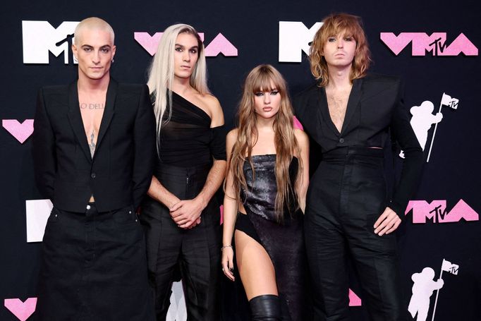 Členové Måneskin na předávání cen MTV Video Music Awards.