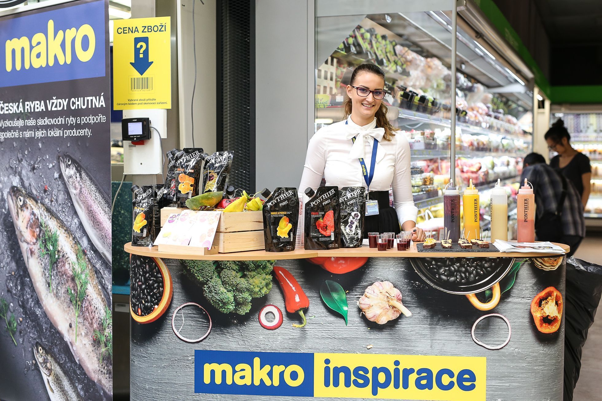 Představení nového konceptu prodejny MAKRO Stodůlky - MAKRO inspirace; plus ilustrační foto nákupy, zboží, ceny, slevy