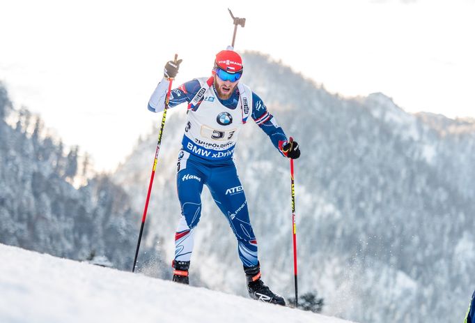 Štafeta mužů v Ruhpoldingu 2017 (Michal Šlesingr)