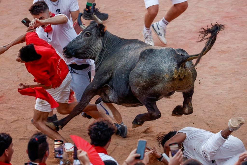 Pamplona svatý Fermín běh s býky