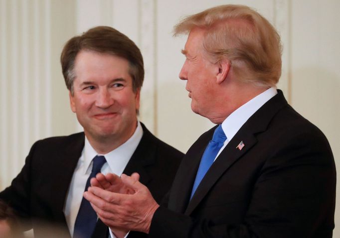 Brett Kavanaugh a Donald Trump.