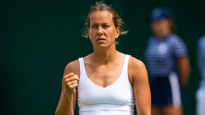 Barbora Strýcová během Wimbledonu 2023