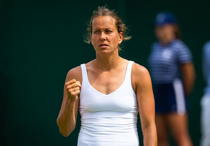 Barbora Strýcová během Wimbledonu 2023