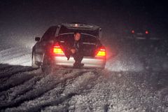 Dopravu komplikují drobné nehody, po D1 běhají prasata