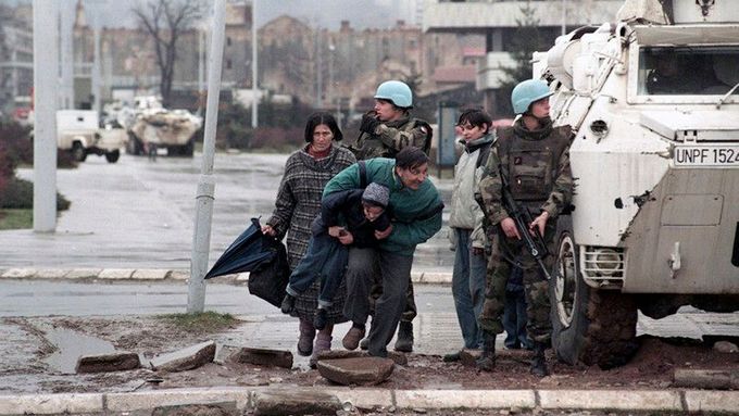 Válka v Bosně: Sarajevo.