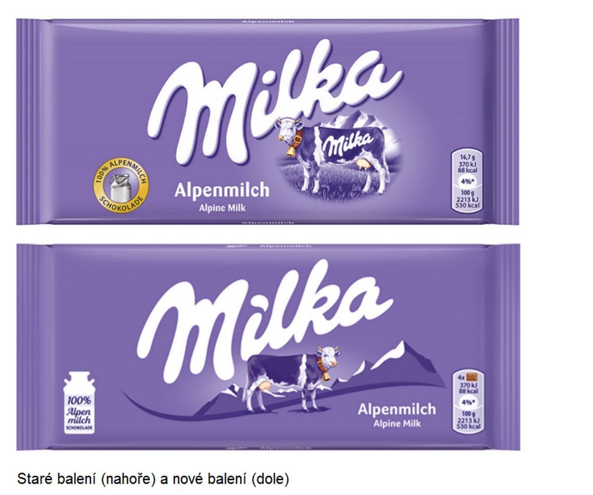 Čokoláda Milka / Nové logo / Mondelez / 2018