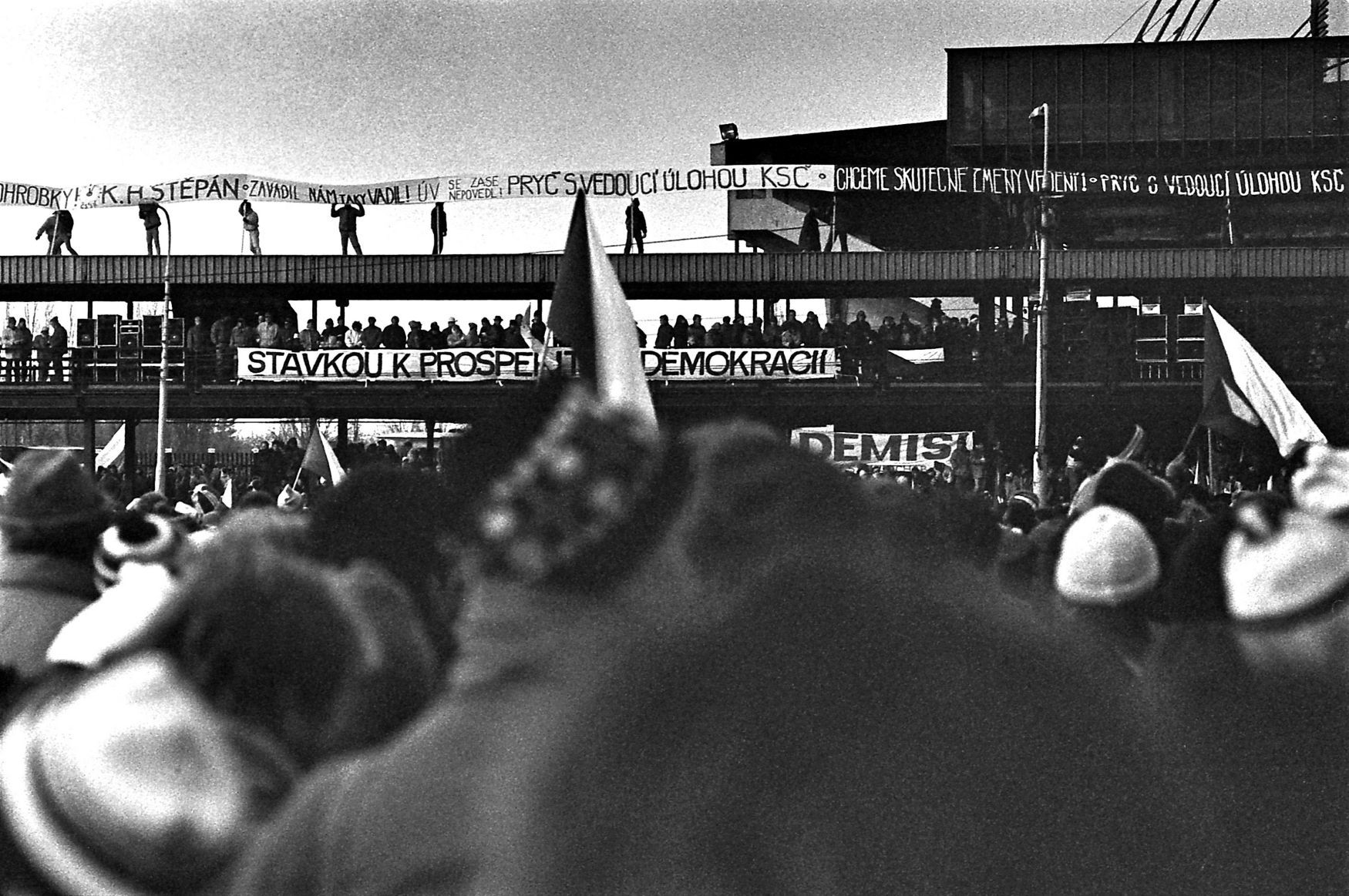 Fotogalerie / Demonstrace na Letné v listopadu 1989