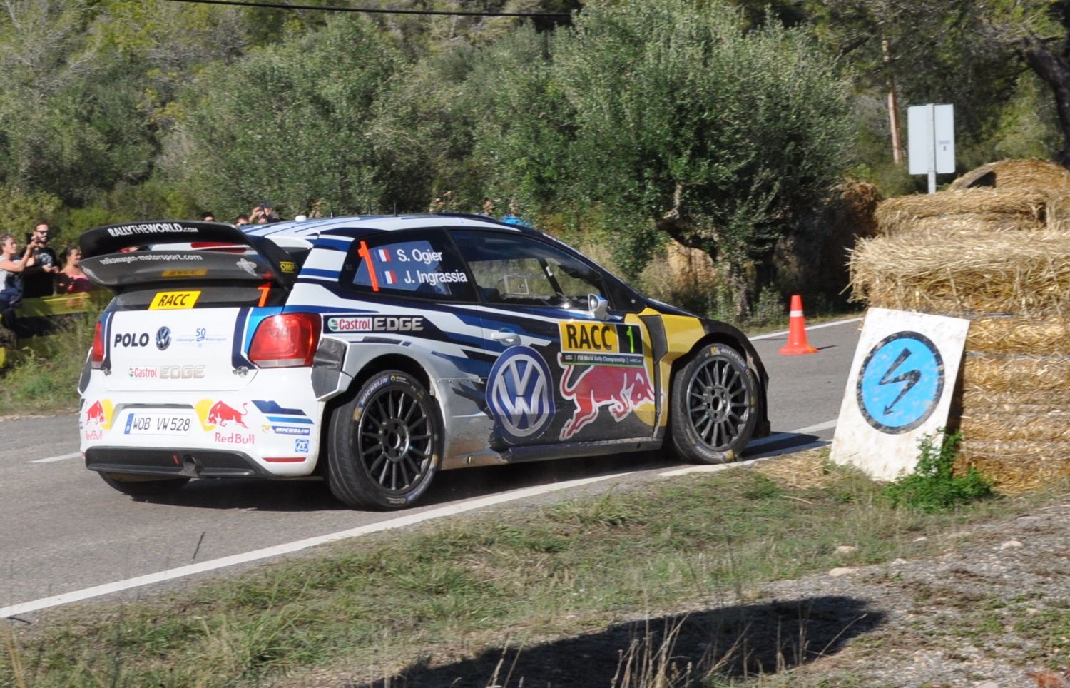 Katalánská rallye 2016: Sébastien Ogier, VW Polo R WRC