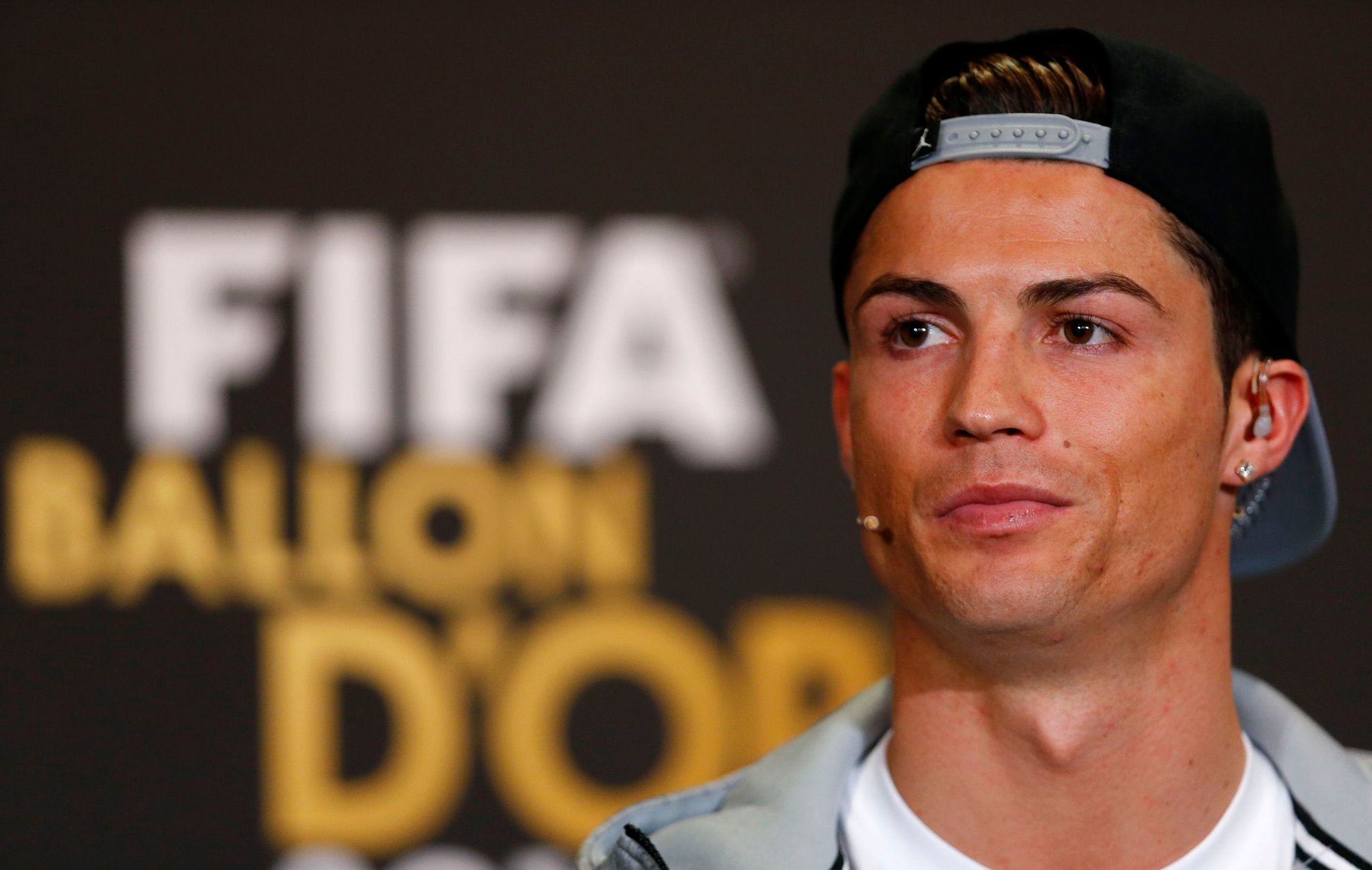 Cristiano Ronaldo před vyhlášením ankety Zlatý míč