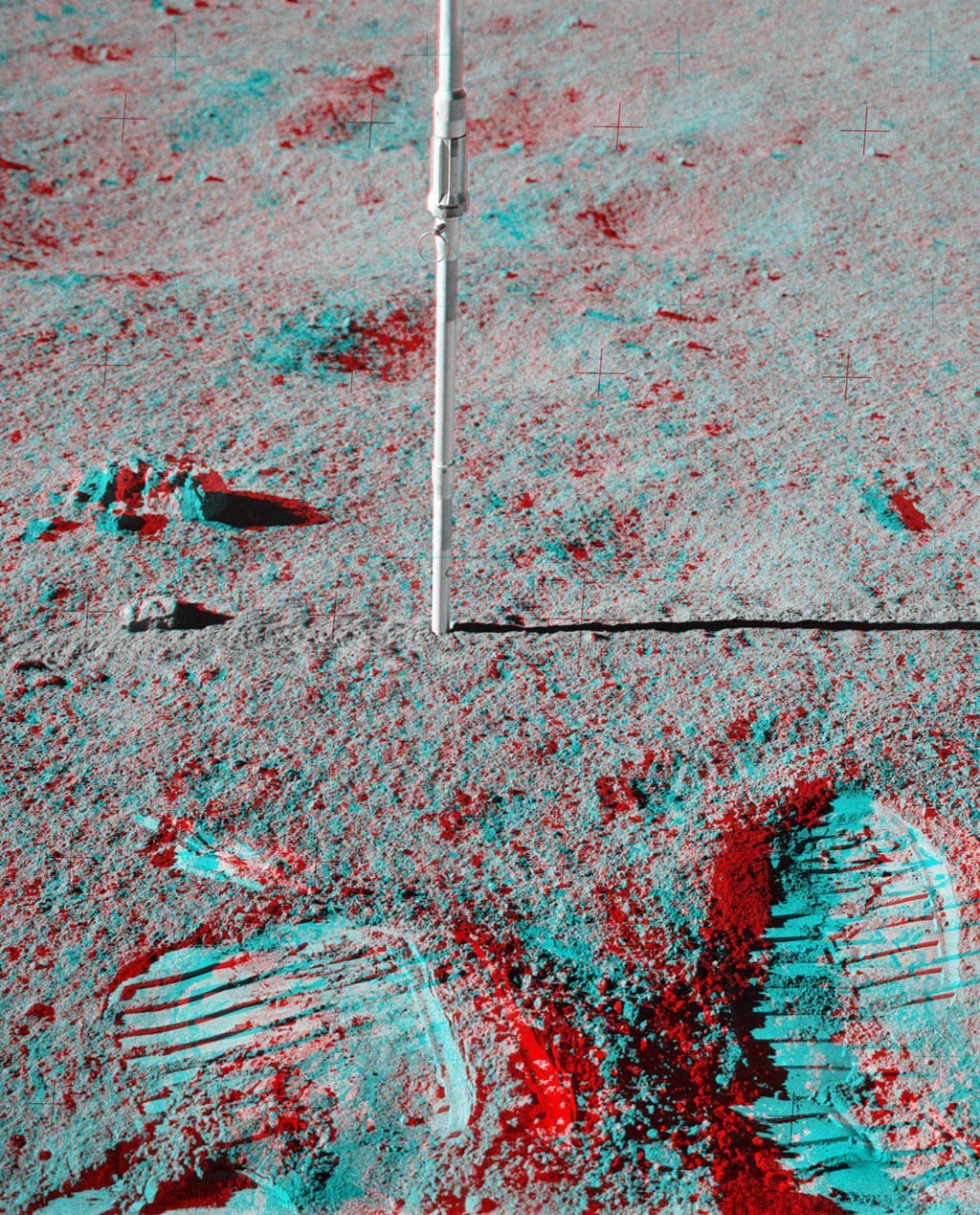 3D - Apollo 14 na Měsíci