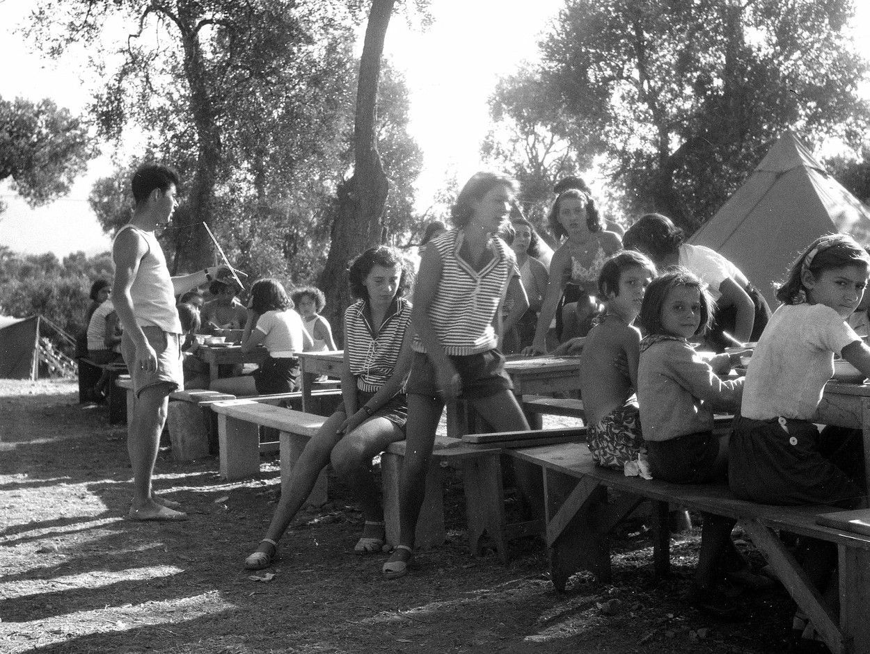 Francie, letní tábor, 1948