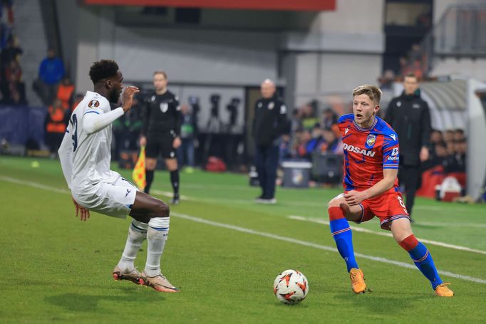 Lukáš Červ v zápase EL Viktora Plzeň - Lazio