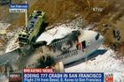 V USA spadl Boeing 777, dva mrtví a 181 zraněných
