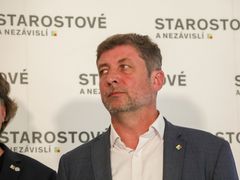 Jan Lacina, Záběr z volebního štábu STAN v Praze. 24. 9. 2022