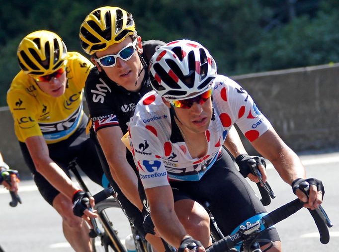 Tour de France 2015: 11. etapa - Richie Porte, Geraint Thomas a Chris Froome