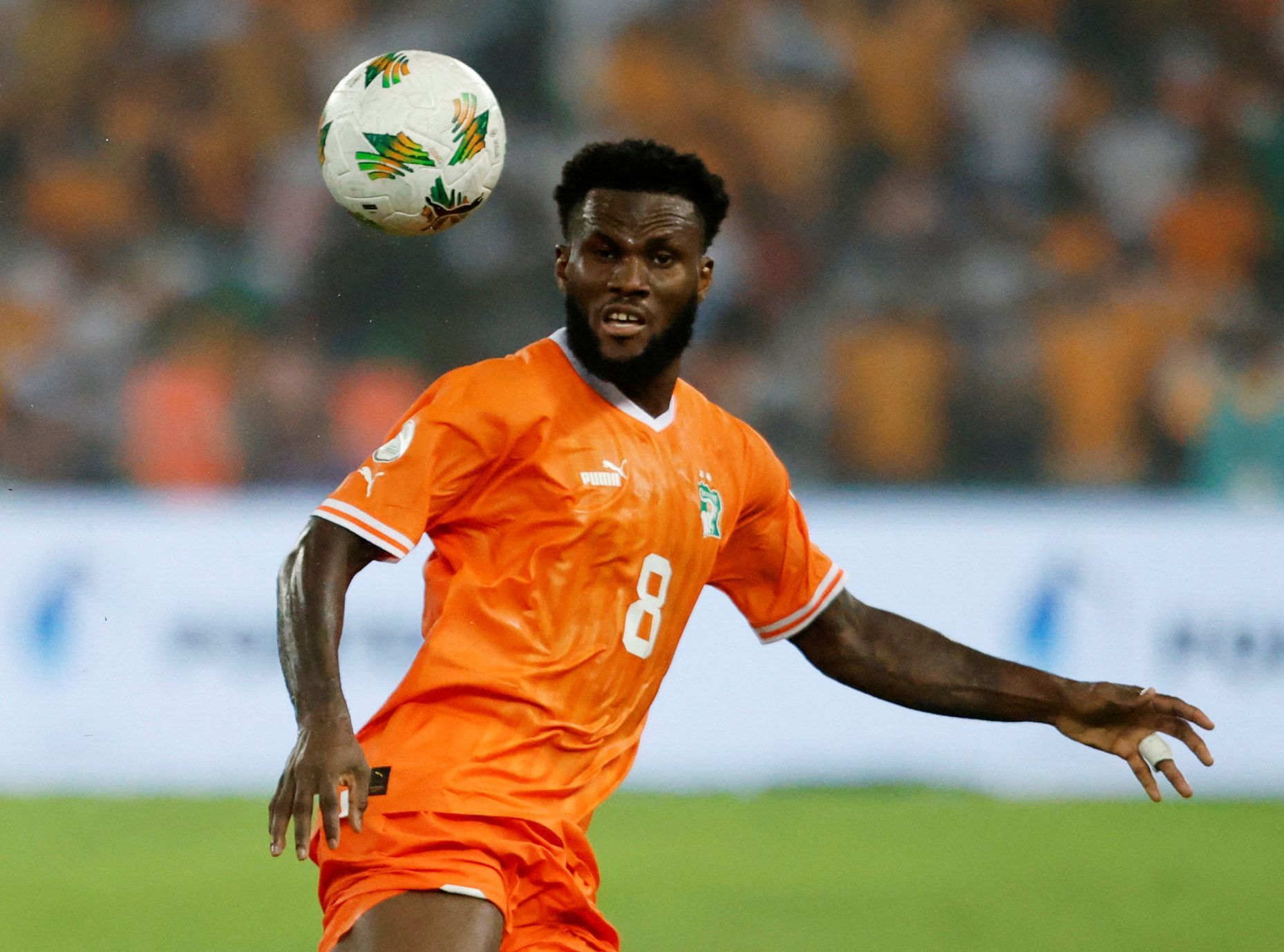 Franck Kessié z Pobřeží slonoviny na Africkém poháru 2024