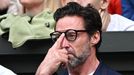 Hugh Jackman na finále Wimbledonu 2023 Djokovič - Alcaraz