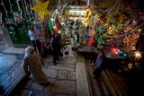 Světelná dekorace v ulicích jeruzalémského Starého města během ramadánu připomíná vánoční ozdoby.