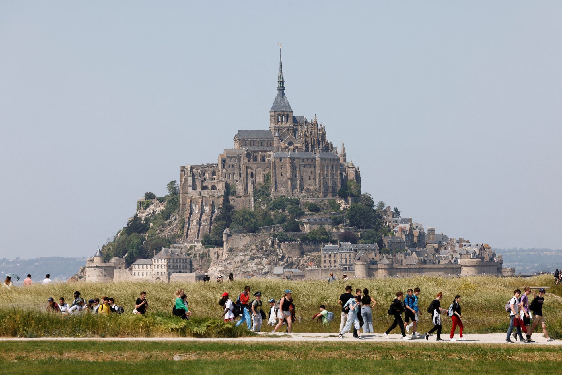 Mont-Saint-Michel francie klášter ostrov