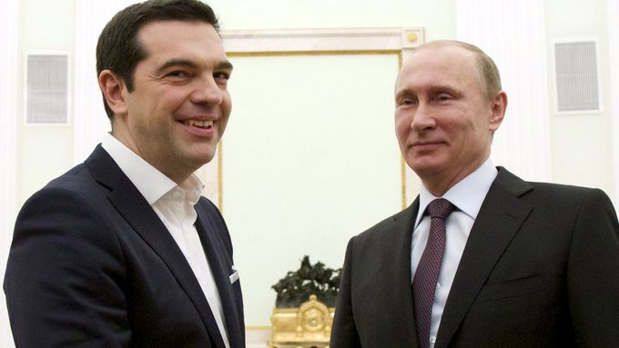Alexis Tsipras a Vladimir Putin.