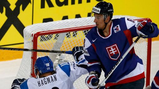 MS v hokeji 2013, Finsko - Slovensko: Niklas Hagman - Milan Jurčina