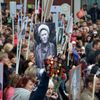Vojenská přehlídka v Moskvě k výročí druhé světové války 9.5. 2016