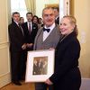 Hillary Clintonová v Černínském paláci